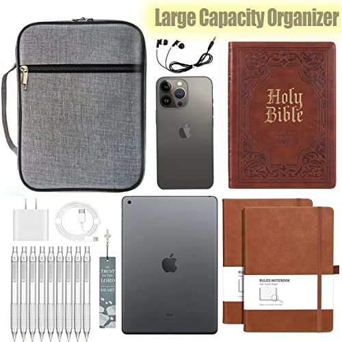 Lrrtwer Bible Cover Large Carrying Book Case Multi-Functional Bible Case Stationery Pencil Case Bible Organizer #TOP6