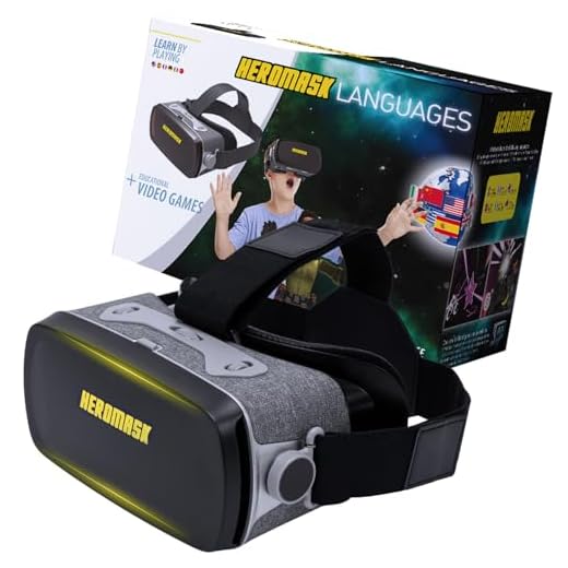 Heromask: Virtual Reality Brille + Sprachen Lernen Kinderspiele [ Geschenke Für Kinder ]: Spanisch, Englisch… Lernspiele für 5-12 Jahre. Pädagogisches Spielzeug