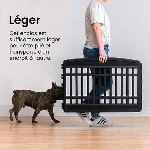 Parc pour chien intérieur Iris Ohyama : enclos modulable pour chiot et chat dans le salon