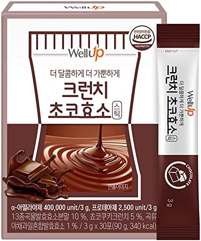 RAWEL Well Up Fermentation Digestive Enzymes (3g x 30ea) / (Cruch Choco/Pineapple) (Cruch Choco)