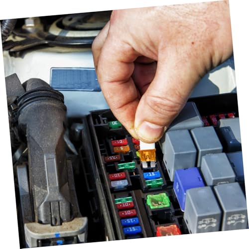 Kit de fusibles automotrices Zerodeko, 1 set con probador y extractor de fusibles, estuche de almacenamiento para auto, RV y bote, amplia compatibilidad miniatura 5