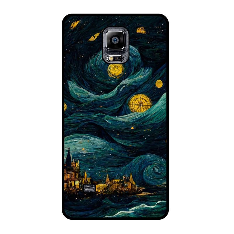 KARTXITAI Funda Case Compatible con Samsung Galaxy Note 4,Protectora de Cuerpo Completo con Tacto Suave y Sedoso,Carcasa de Silicona Cover,Gel Flexible,Regalo Original   mar