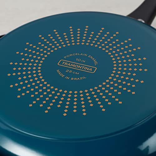 Tramontina Aluminum Navy Blue Fry Pan Set of 3 - Thumbnail 5