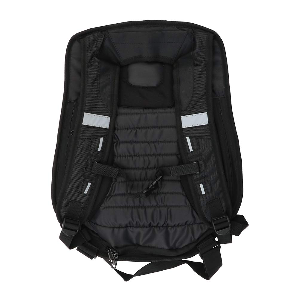 JFG Racing Mochila rígida de Fibra de Carbono Resistente al Agua con Forma de Diamante de Alta Capacidad de 30 l para Motocicleta, Bicicleta y Actividades al Aire Libre