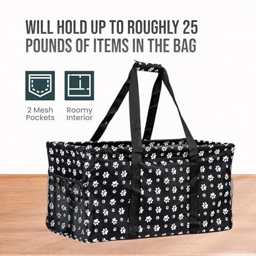 Image of Extra Large Utility Tote Bag - Oversized Collapsible Pool Beach Canvas Basket
