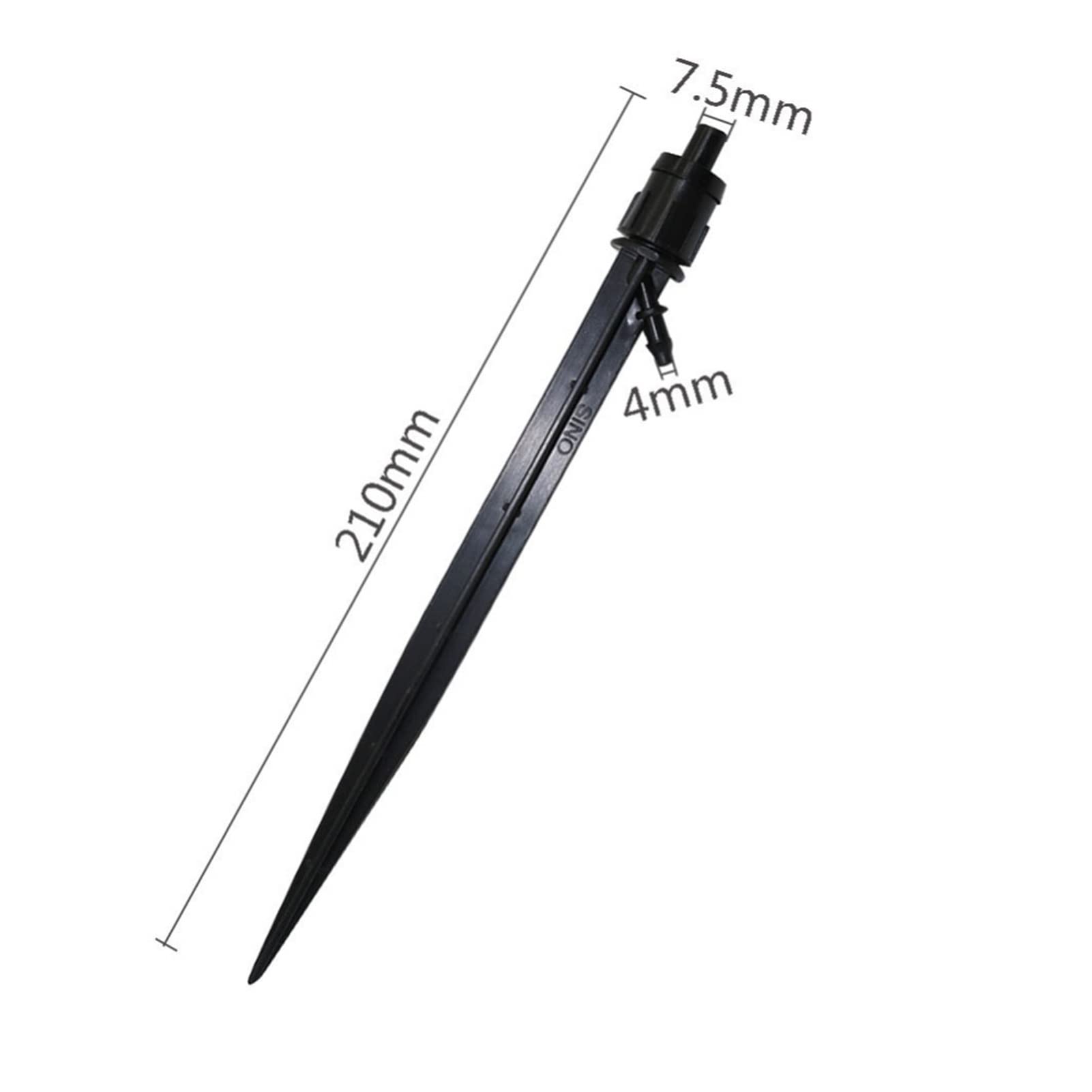Ogrodowy system nawadniania trawnika zraszacz ogrodowy zraszacz do paznokci w ogrodzie obrotowy w kształcie litery G wąż 4/7 mm zraszacz do nawadniania rolniczego 100 sztuk
