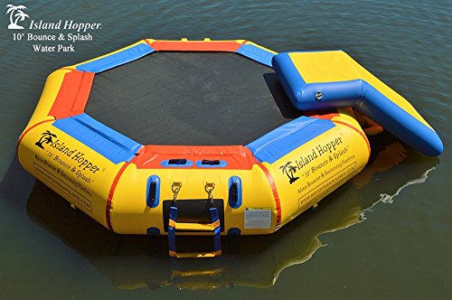 Island Hopper 10' Bounce N Splash Water Park with Bouncer Slide