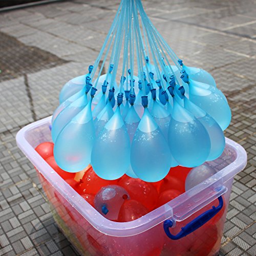 600 PCS Water Balloons Refill Kit for Used Straws 6 Assorted colors