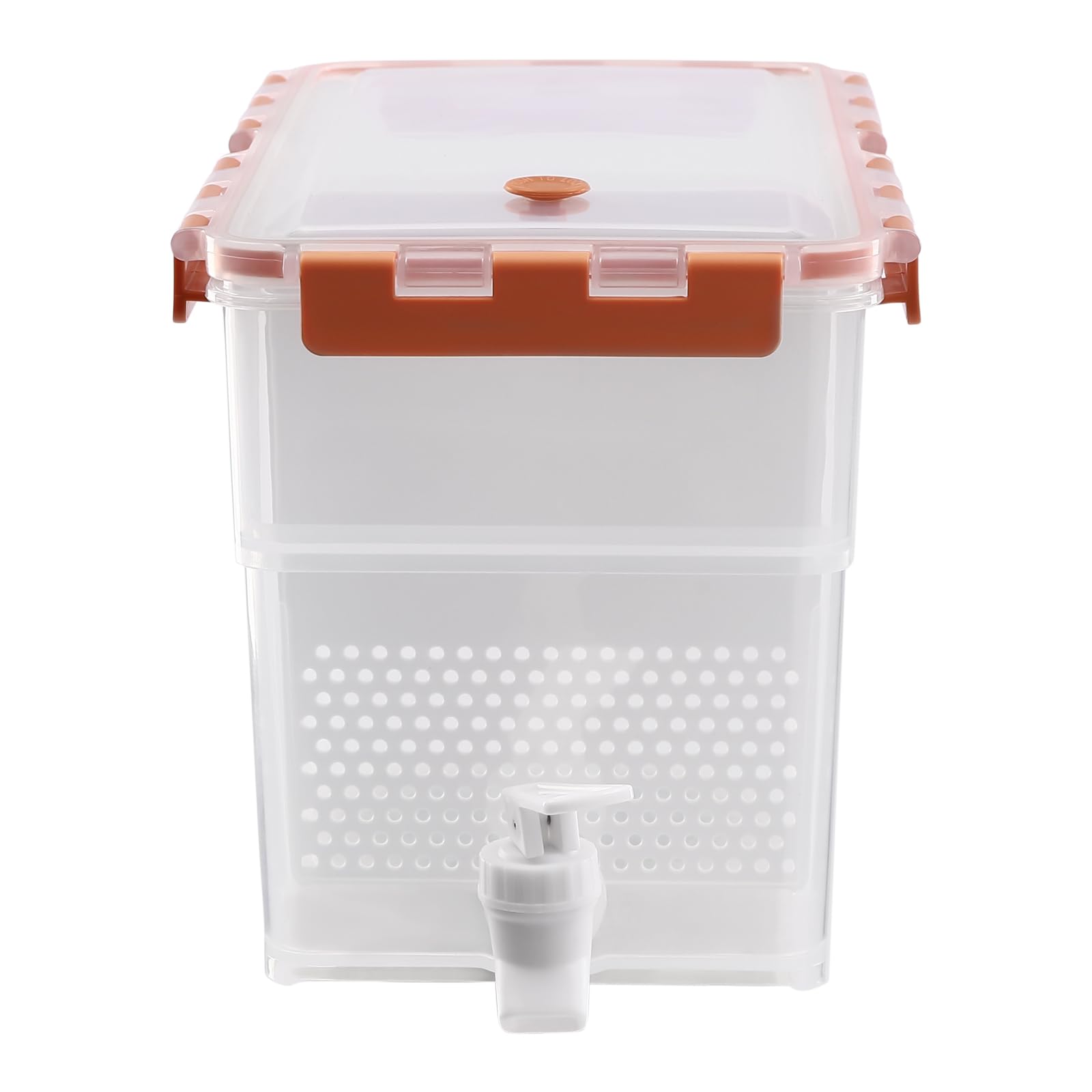DSYOGX Dispenser per bevande da 6 l con rubinetto a prova di perdite, grande brocca d'acqua, ottimo per riempire limonata, succo di frutta e altre bevande (arancione