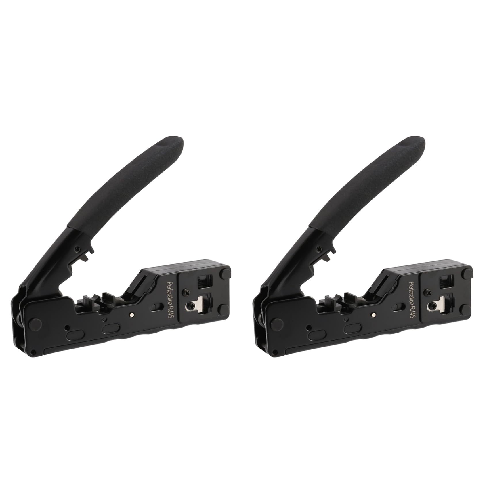 Pince à sertir RJ45 RJ12 RJ11 pour câbles Ethernet Cat5 Cat6 Cat7 EZ en lot de 2