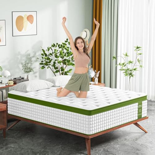 Image of BedStory Firm Queen Mattress 12 Inch, Hybrid Mattresses Queen Size in a Box with Gel Memory Foam and Pocket Springs, Pressure Relief & Motion Isolation, CertiPUR-Us Certified, No Odor