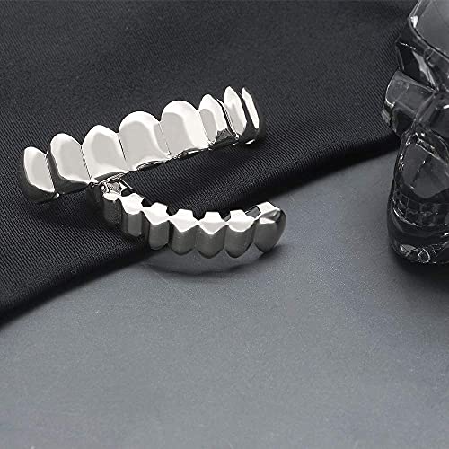 8 Teeth Grillz 14k Gold Top And Bottom Grills Set Shiny