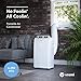 Vremi 6,250 BTU Portable Air Conditioner for Rooms up to 250 Square Feet - Powerful AC Unit with Cooling Fan, Wheels, Reusable Filter, Auto Shut Off and LED Display
