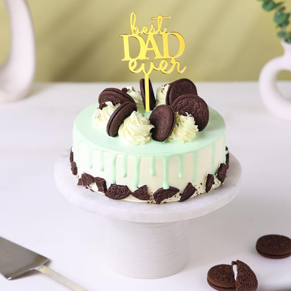 FlowerAura Delicious Fresh 1.5Kg Oreo Overload Eggless Chocolate Cake For Birthday Gift & Fathers Day Cake For Dad | Father | Papa | Father-In-Law | Appa (Same Day Delivery)-image-45