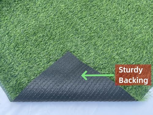 Image of Blush & Bloom 25mm Artificial Grass Mat for Balcony | Green Grass Carpet for Balcony | All-Weather Home and Office Edition (Size - 1.5 X 3 Feet | Green grass Capet for Balcony)