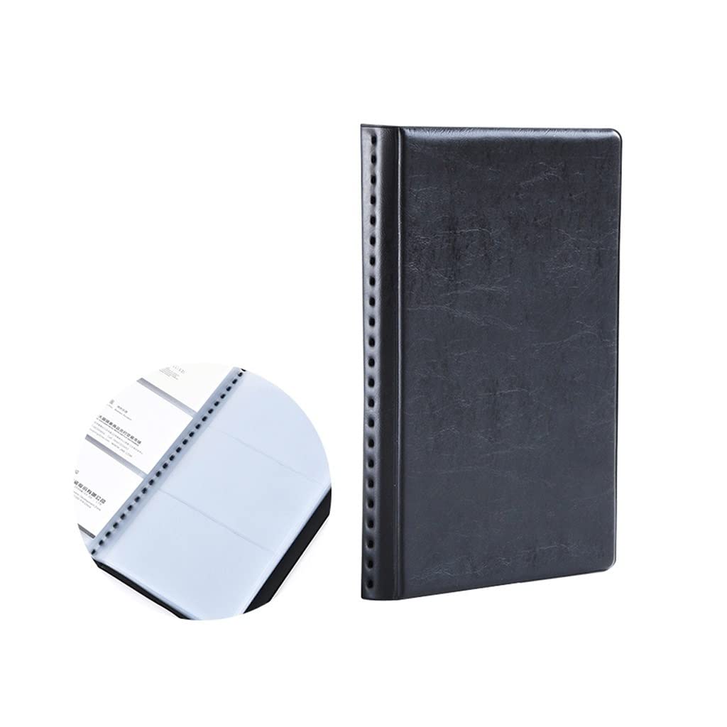 Porte-cartes de visite grande capacité TUSUOD transparent et classeur de rangement portable