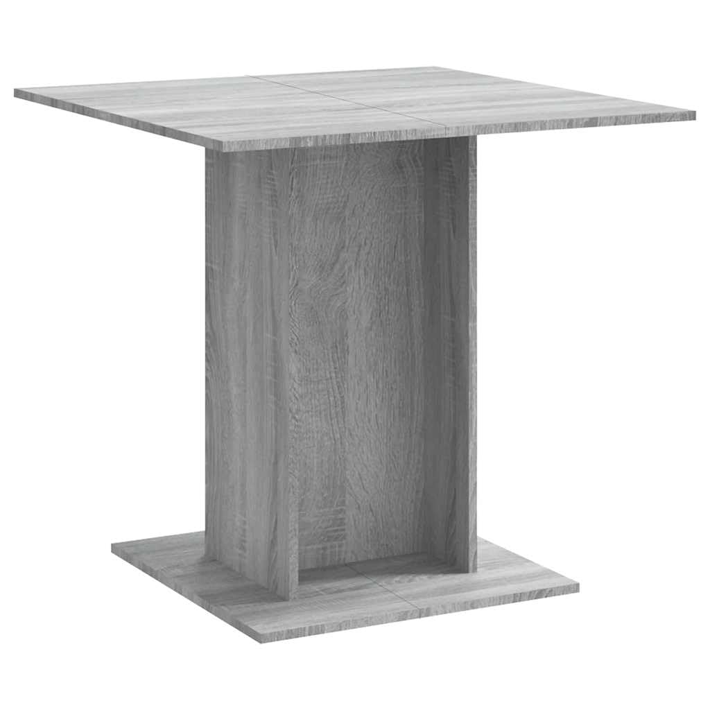 Tavolo Da Pranzo Quadrato 80 Cm Legno Di Ingegneria Sonoma Grigio