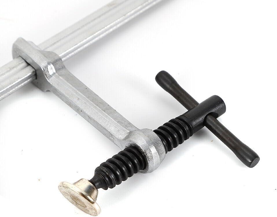 Miniatura 4 de Abrazadera de soldadura F para carpintería, 12.4 x 4.33 pulgadas, apertura máxima de 8 pulgadas, juego de abrazaderas de acero sólido de alta