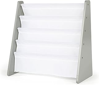 Humble Crew 4-Tier Kids Bookshelf, Grey Wood/White - Premium Book Shelf ...