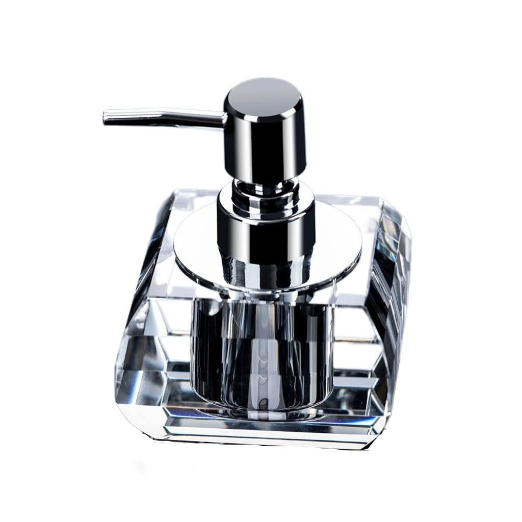 Distributore di sapone liquido a pressione, distributore di sapone in vetro, distributore di sapone per cucina e bagno, distributore di sapone per uso domestico, adatto per shampoo, gel doccia, essenz