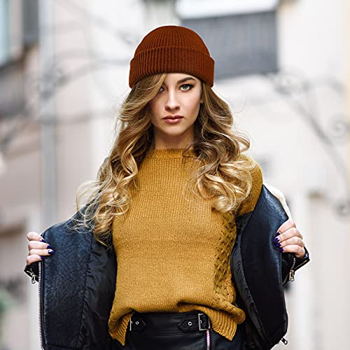 image for SATINIOR Trawler Beanie Watch Hat Roll-up Edge Skullcap Fisherman Bean