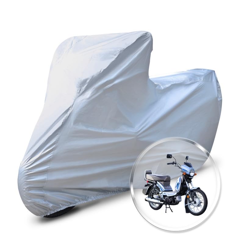 Image of Neodrift 'CrystalMax' Bike Cover for TVS XL 100 Comfort (All-Weather Motorcycle Protection, Water & UV Resistant, Dustproof, Windproof).