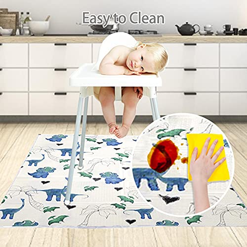 Antislip Splatmat,Antislip waterdichte multifunctionele spatmat - Draagbaar speelkleed Baby-eetkamerstoel Beschermend kussen Xiaocao - Afbeelding 6