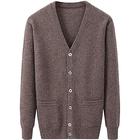 Flygo Men's Cashmere Cardigan Cover