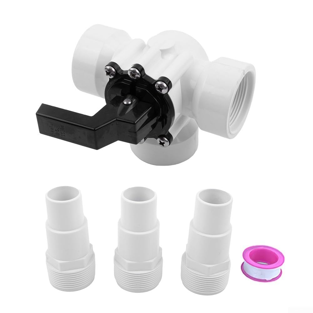 Vanne de dérivation 3 voies 1 5" pour piscine et irrigation avec construction