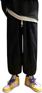 FGUUTYM Jogging Bottoms Outdoor Men's Casual Harlan Wide Leg Trousers Large Size Loose Corduroy Trousers for Men Outdoor Trousers Men