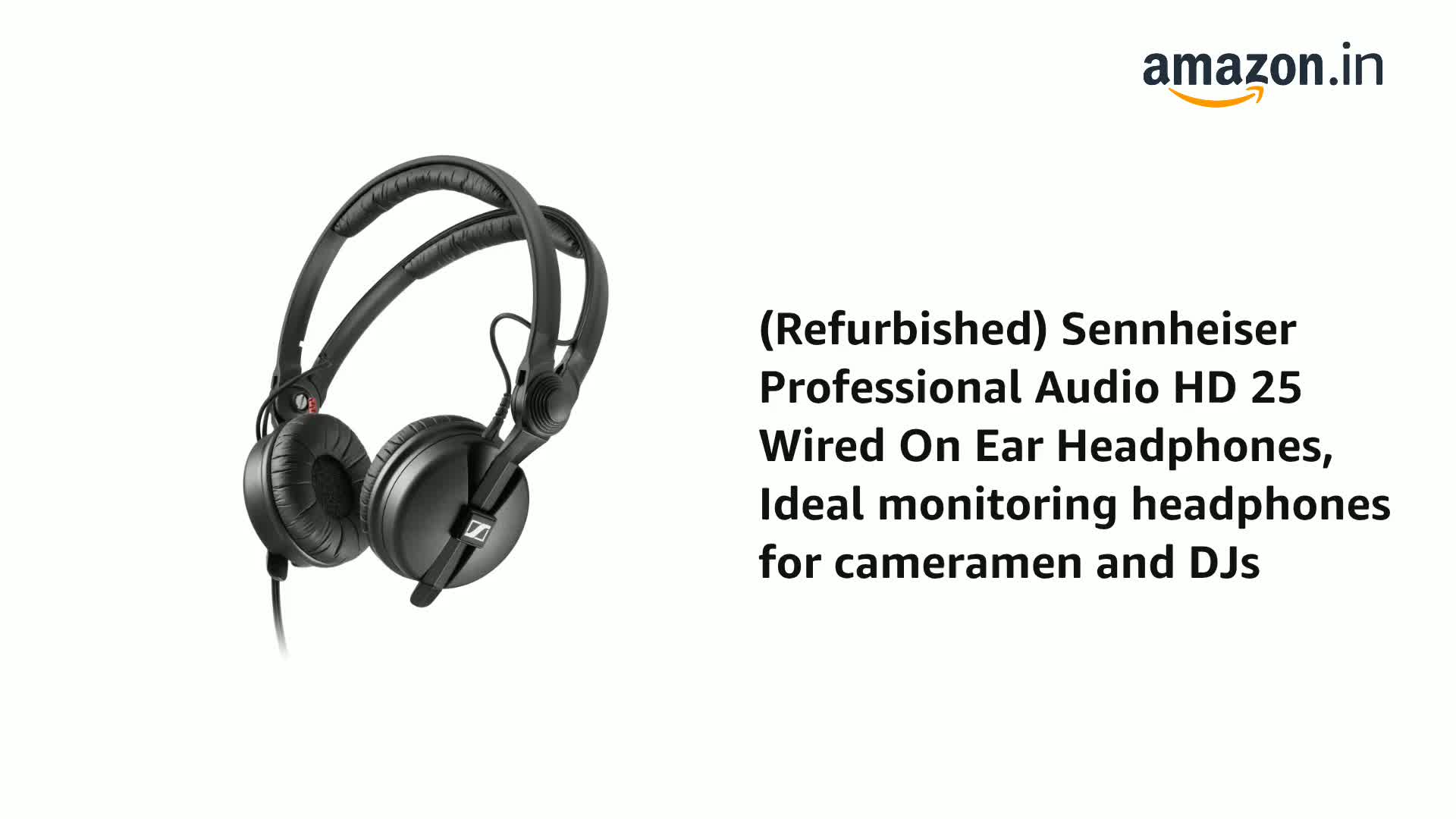 Refurbished) Sennheiser Professional Audio HD 25 Wired On Ear