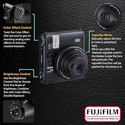 Fujifilm Instax Mini 99 Instant Film Camera Bundle with Fujifilm Instax Mini Instant Film (20 Sheets) with Accessories Including Protective Carrying Case Value Bundle - image 5