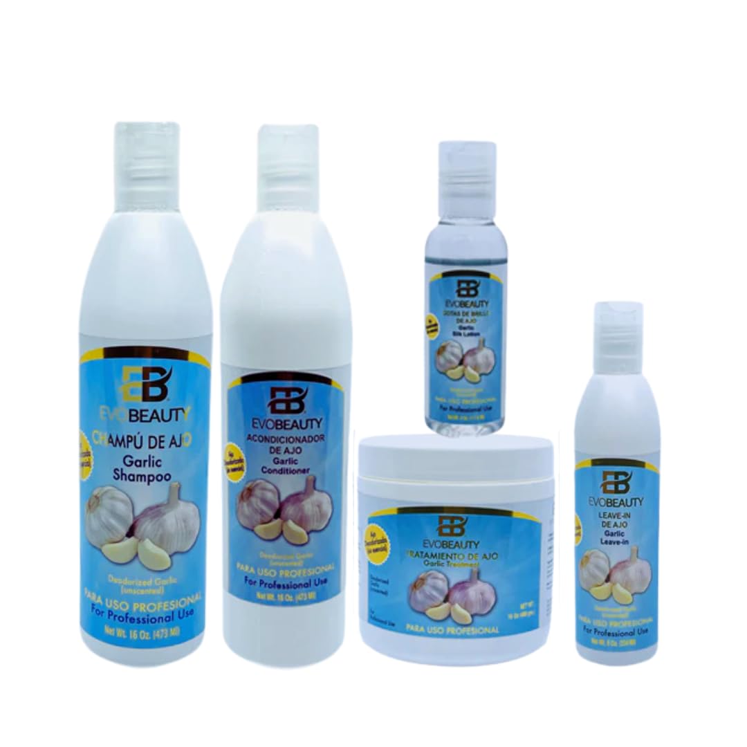 EvoBeauty Garlic Enhances Glow Hair Care Kit
