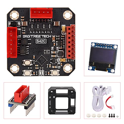 Image of BIGTREETECH S42C V1.1 High Speed Closed Loop Driver Control Board 42 Stepper Motor Prevent Multi-Step and Losing Steps with Low Heat Generation for 3D Printer (S42C V1.1+Metal Protective Cover)