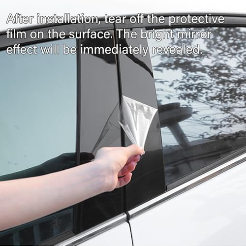 Calcomanías de pilar central protectoras y antiarañazos para ventanilla de coche 6