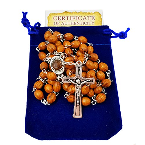 Talisman4u carved beads catholic rosary necklace with j…