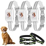 GPS + Wireless Dog Fence & Training Collar – No Subscription, App Geo-Fence 3280ft, 60-164ft Bluetooth Training, 3 Correction Modes, Auto Sleep/Wake, 7-Day Battery, 3-Dog Support (White(3 Pack))