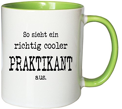 Mister Merchandise Kaffeetasse Becher So Sieht EIN richtig Cooler Praktikant