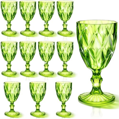 Flûtes à champagne réutilisables vertes pour vos mariages et fêtes