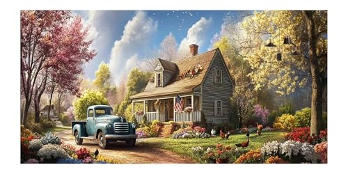 Broderie kit complet paysage de ferme en cristal brillant 5D DIY