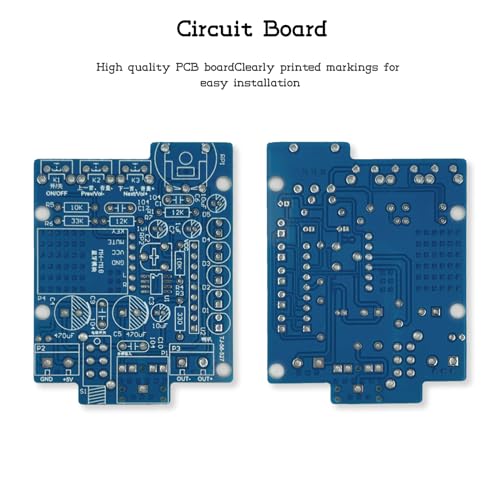 YYSOLDER HD Bḷueṭooṭḥ Speaker Transparent Shell Sound Multiple Audio Input Modes Soldering kit Electronic Electronic Project kit Electronic Component kit