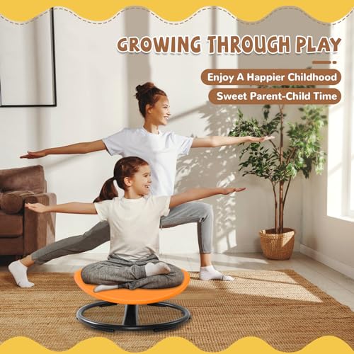 Zhenx Cadeira giratória para crianças, cadeira giratória infantil com autismo, cadeira sensorial inf