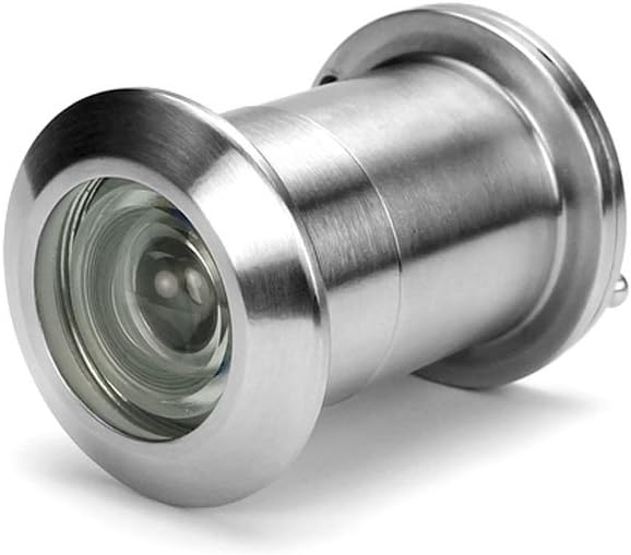 AR-House 28mm(1-1/8") 304 Stainless Steel Door Viewer With 200 Degree Wide Angle, Super Clear HD Optical Glass with 28mm(1-1/8") Large Aperture Spyphole Viewer for 2-1/6 Inch thick Doors