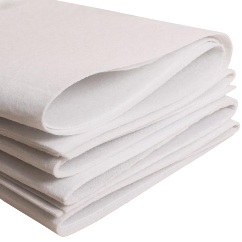 GNSNIron-On Fusible Fleece Interfacing Sewing for Quilting DIY Bag Cloth Lining Craft Supply (180g,39x39 in/100x100 cm)