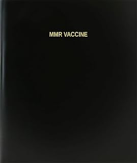 BookFactory Mmr Vaccine Log Book/Journal/Logbook - 120 Page, 8.5''x11'', Black Hardbound (XLog-120-7CS-A-L-Black(Mmr Vaccine Log Book))
