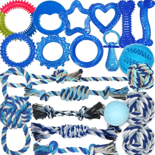 PawsAion 20 Pack Puppy Chew Toys