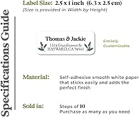 Vista 3 de Custom Christmas Return Address Labels Holiday Greetings Cards Envelope Mailing Address Sticker Personalized Winter Wedding Addressing