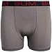 B.U.M. Equipment Boys’ Underwear – 3 Pack Performance Boxer Briefs (Size: 8-18), Size 8-10, Charcoal/Red/Black
