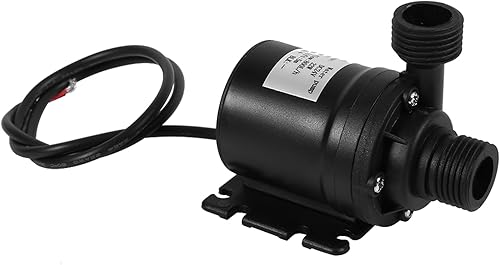 Bomba de agua sumergible, DC 24V 22W G 0.5 pulgadas de bajo ruido bomba de circulación de agua caliente bomba centrífuga sin escobillas para tanque