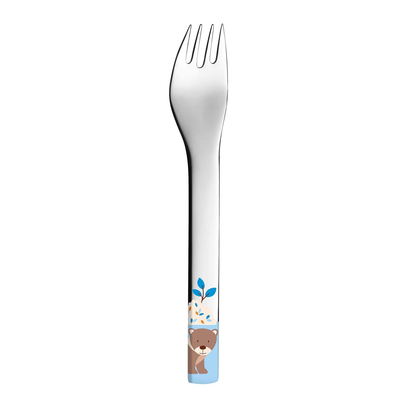 Puresigns FRIENDS Kindergeschirr Set 7-teilig - Langlebiges Design mit Waldtieren - Dachs, Bär & Wildschweinfamilie - Inkl. Besteck, Teller, Müslischale & Tasse | Geschirr + Besteck, BPA-frei & spülmaschinenfest